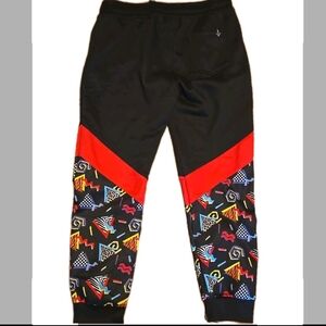 Y2K Screenshot Sweatpants Men's XL Black Pop Hip Hop Casual Sweat Pants‎
